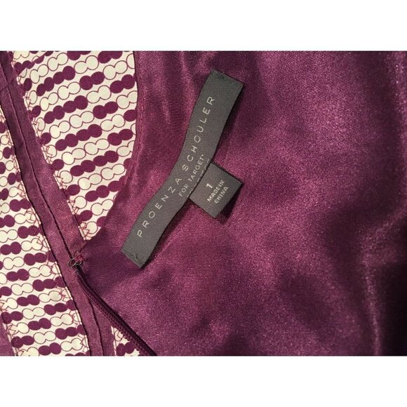 Proenza Schouler Target Size 1 Plum Purple Silk - Picture 7 of 11